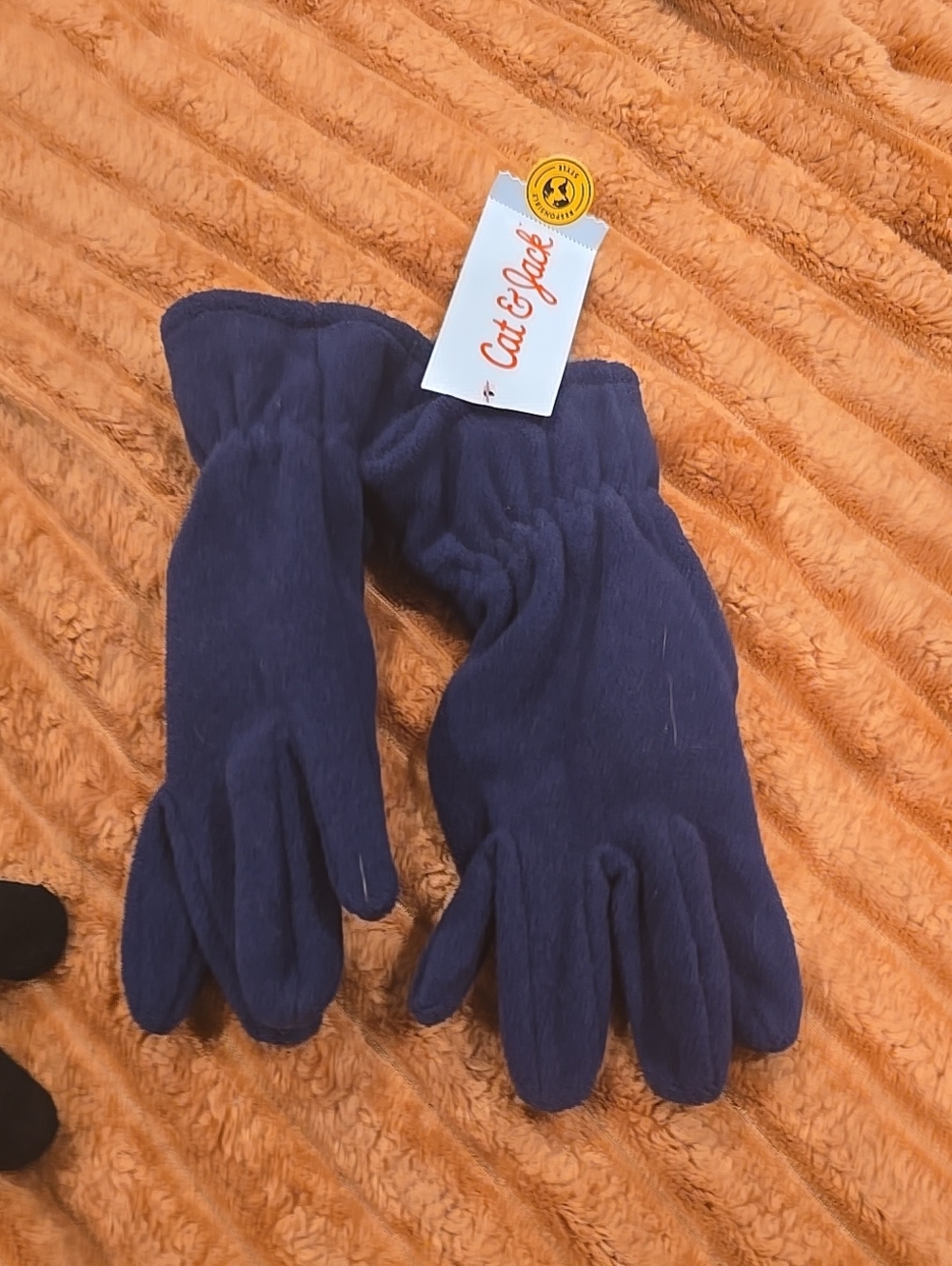 ❤️10/$30 New Cat & Jack Navy Blue Fleece Gloves